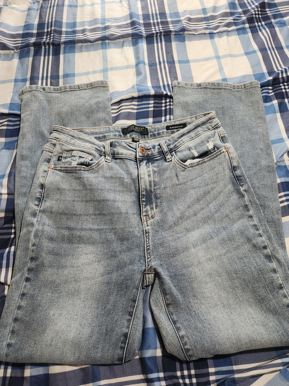 Judy Blue Slim Boothcut Light Blue Jeans